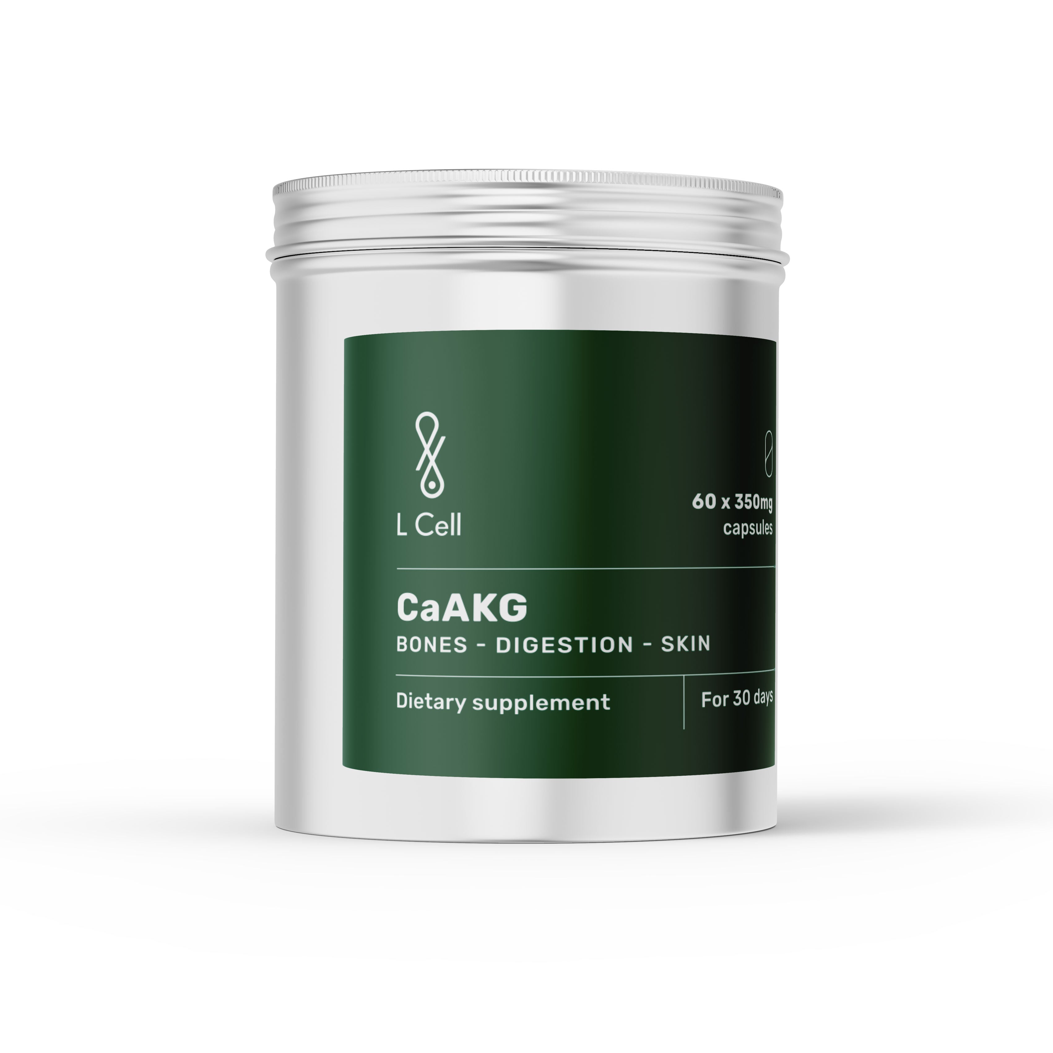 CaAKG Capsules 350mg (30 servings, 60 caps)