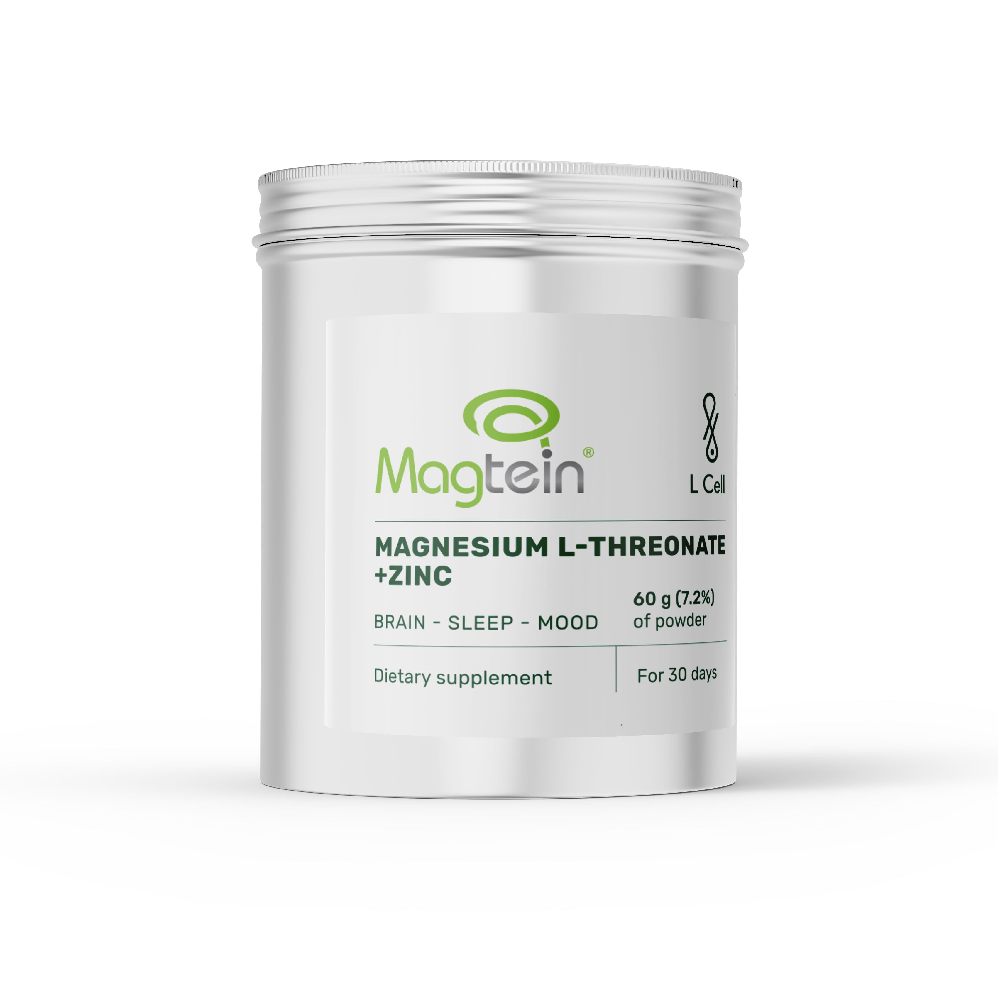 Magnesium L-Threonate Powder 60g (30 servings, >99% purity)