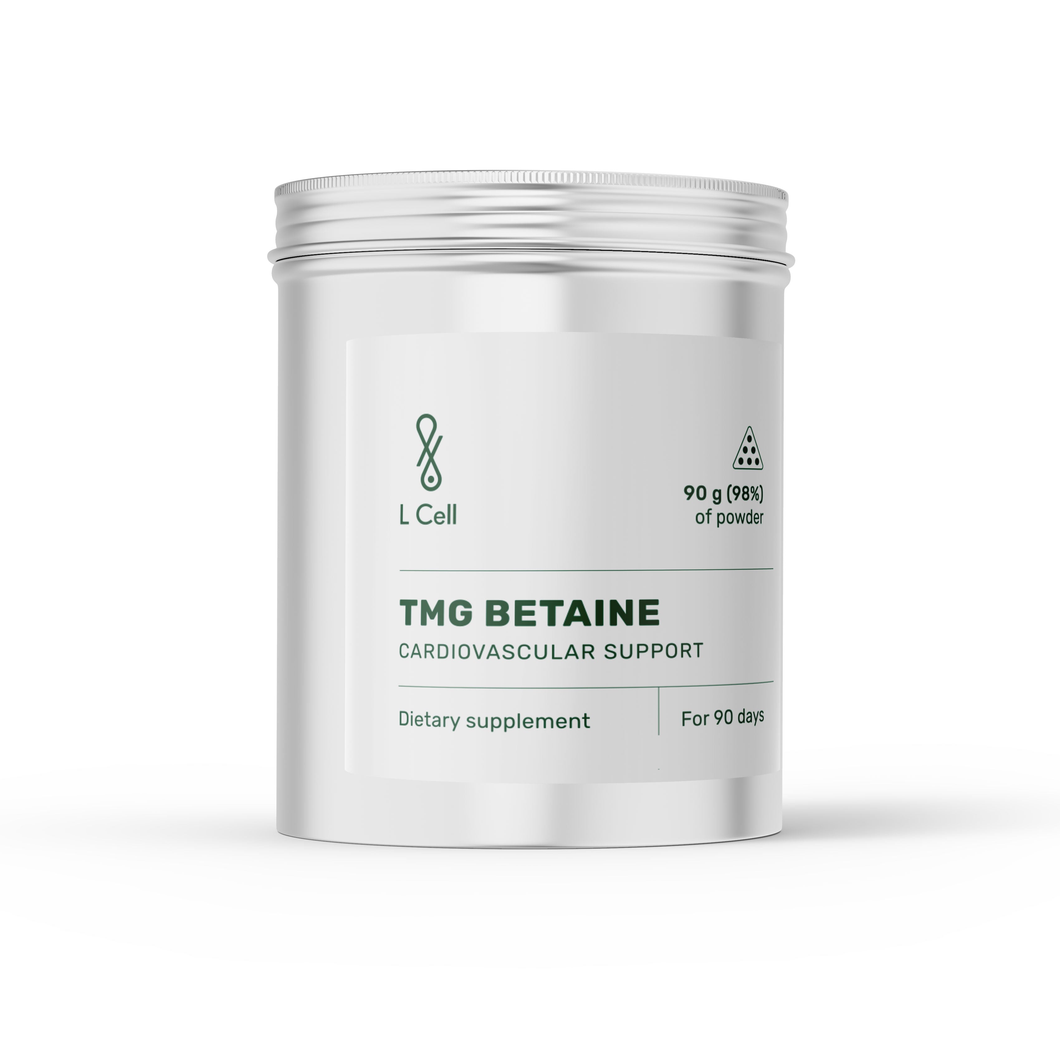TMG Betaine Anhydrous Powder 90g (90 servings, >98% purity)